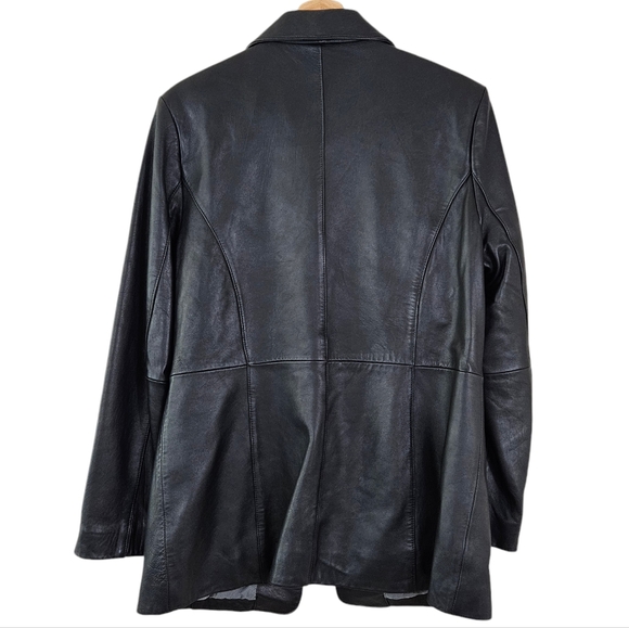 Adler 100% Real Lamb Skin Black Leather Jacket - Picture 2 of 7